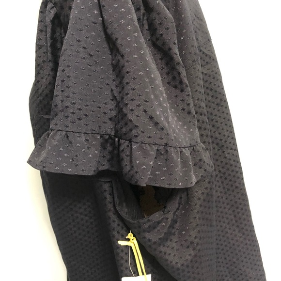 NWT! CeCe Charming Navy Lilac Caviar Top 3X - Picture 8 of 13